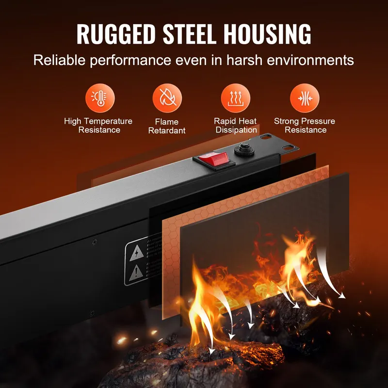 19' 1U PDU 8 Outlets Rack Mount Power Strip Surge Overload — photo 3