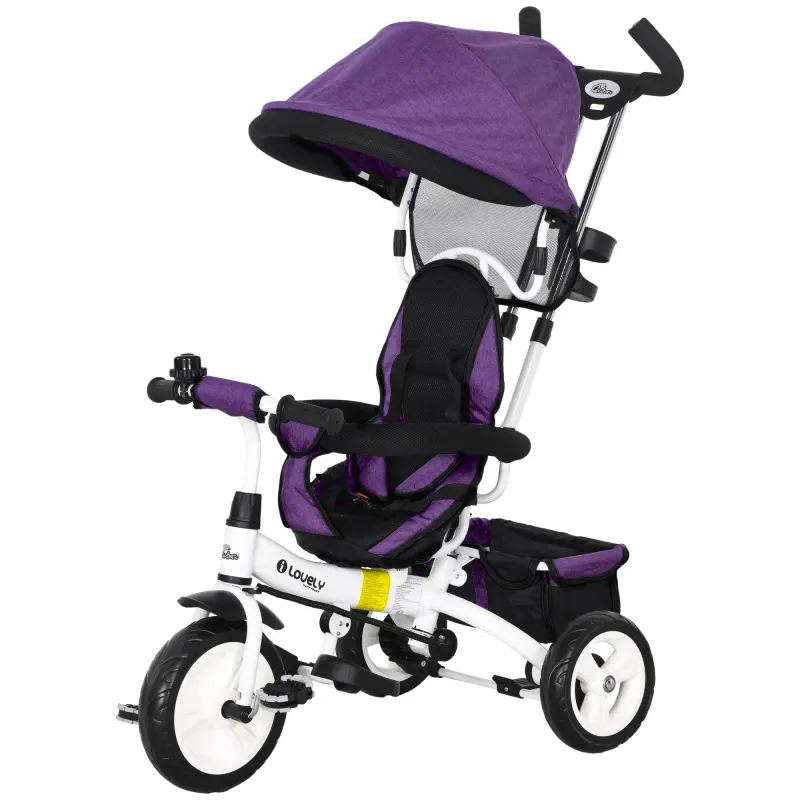 6 in 1 Toddler Tricycle Stroller with Basket β photo 2