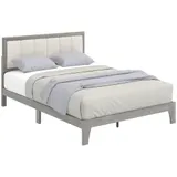 Full Bed Frame with Headboard Full Size Platform Bed Frame — photo 1