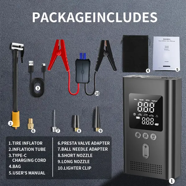 Portable Car Starter with Air Compressor — photo 6