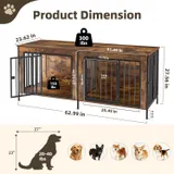 Double Dog Crate Furniture with Divider — photo 7