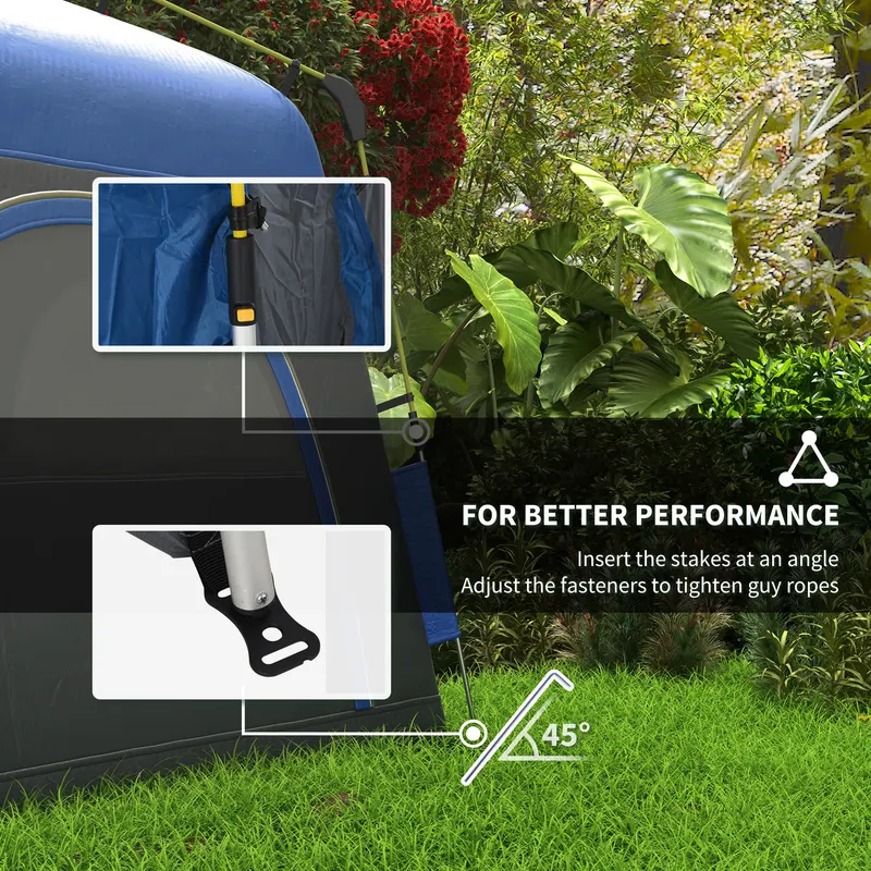 3 Person Pop Up Camping Tent Quick Setup Automatic Hydraulic — photo 4