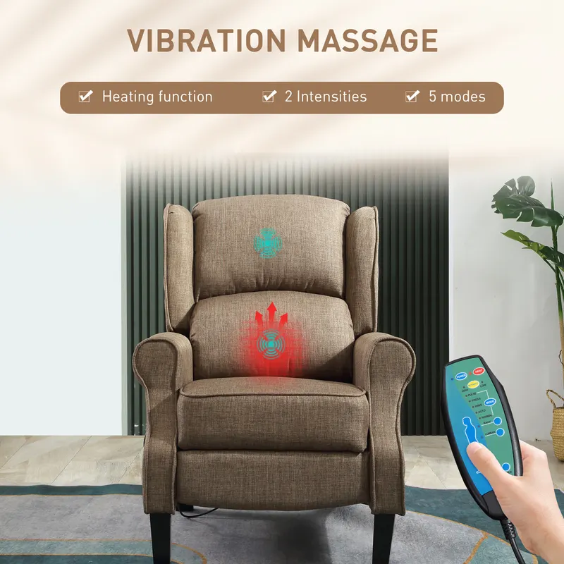 Vibration Massage Recliner Chair for Living Room with Heat β photo 3