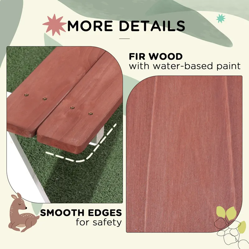 Kids Picnic Table Set β Wooden Table & Bench Set β photo 5
