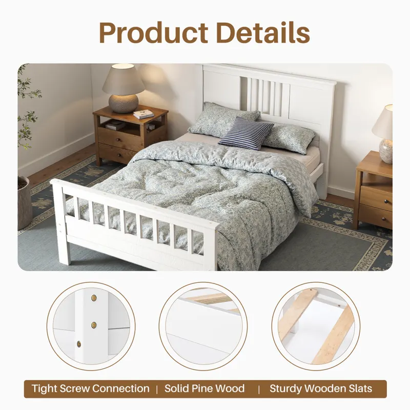 Twin Size Metal Platform Bed Frame — photo 6