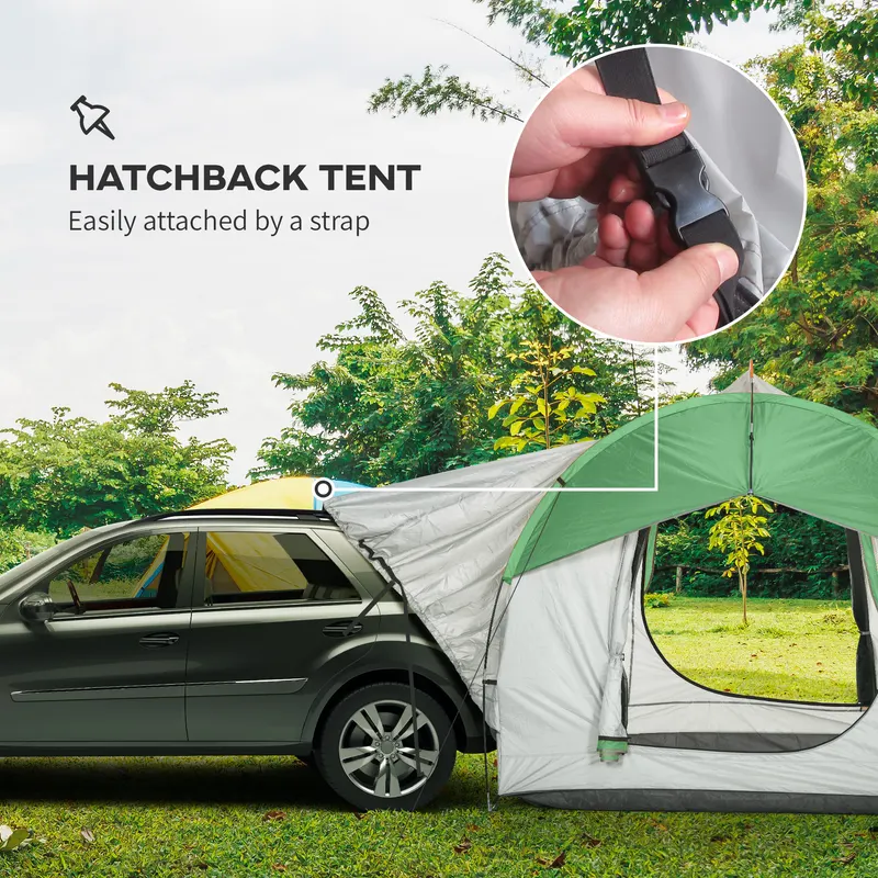 2000mm Waterproof SUV Tent — Car Tent with 3 Doors and Mesh — photo 7