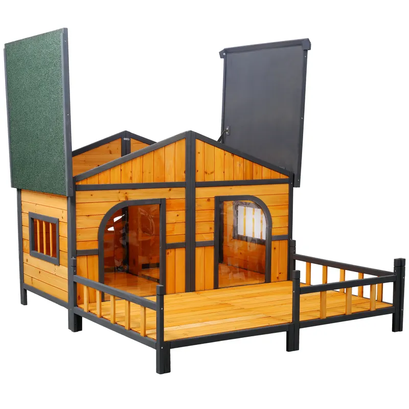 Wooden Large Dog House Outdoor Double XL Dog Kennel — photo 7