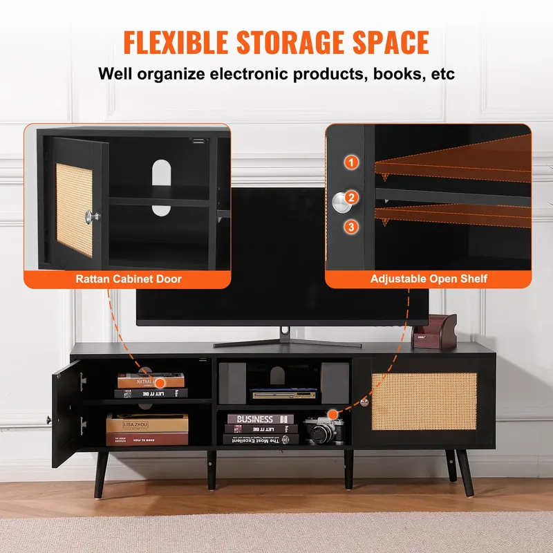 Rattan TV Stand for 65 Inch TV — photo 4