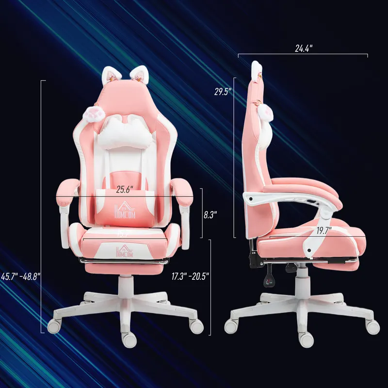 Cute Racing Gamer Chair — Faux Leather Gaming Chair — photo 4