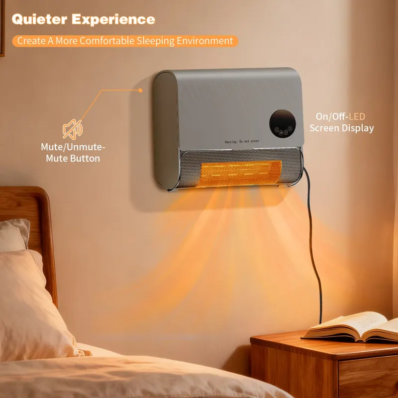 Smart Wall Heater — 1500W Fast Heating Electric Space Heater — photo 6