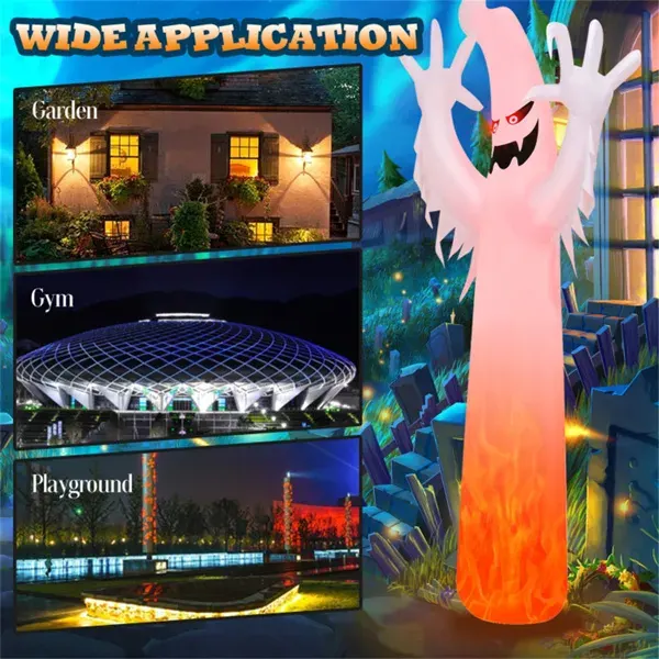 12 Feet Halloween Inflatable Decoration with Built — photo 7