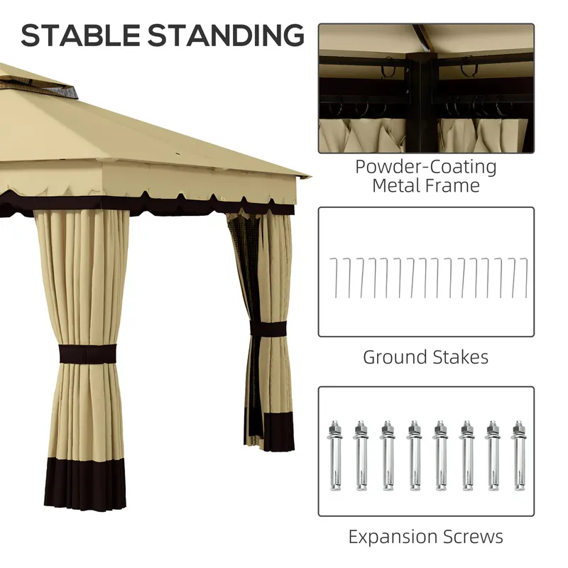 Double Roof Patio Gazebo Canopy β photo 4