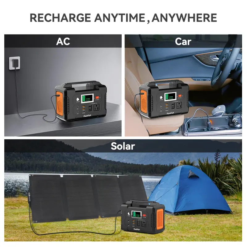 200W Portable Power Station&60W Solar Panel; Flashfish 151Wh — photo 5