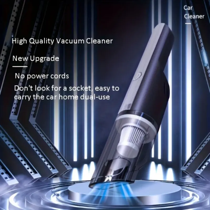 Wireless Silver Car Vacuum Cleaner Wireless Car with Strong — photo 3