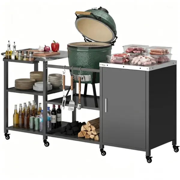 Outdoor Bar Cart Grill Table — photo 4