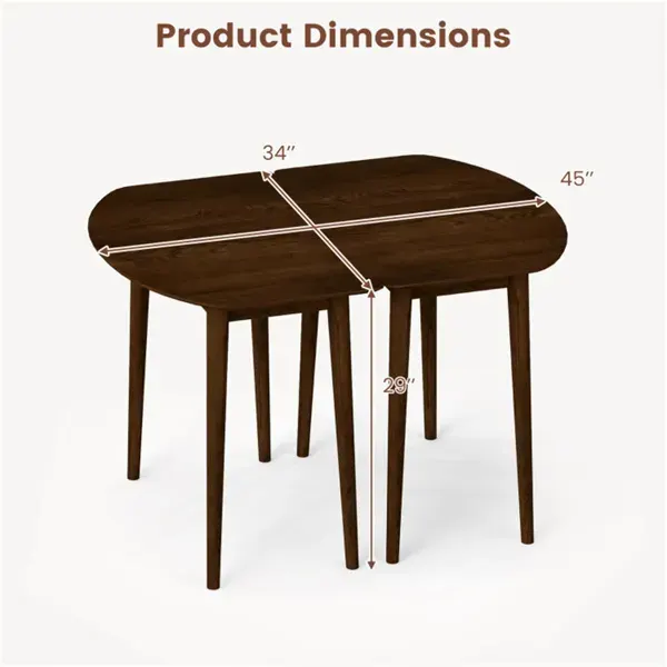 45" Extendable Dining Table Set — photo 6