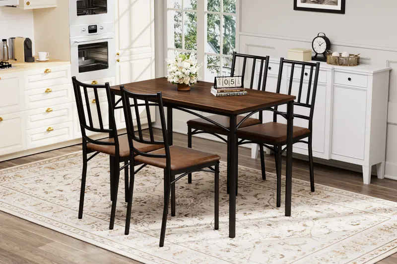 Dining Table Set β Bar Table with 4 Dining Benches β photo 4
