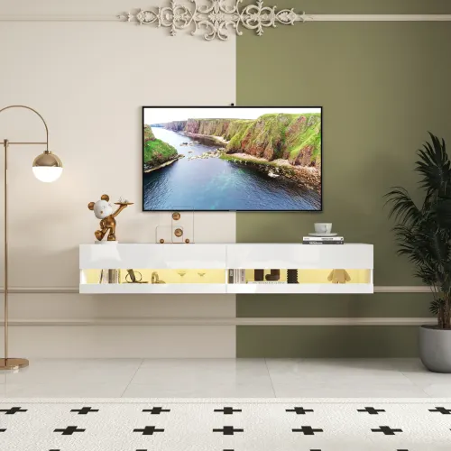 180 Wall Mounted Floating 80 TV Stand with 20 Color LEDs β photo 4