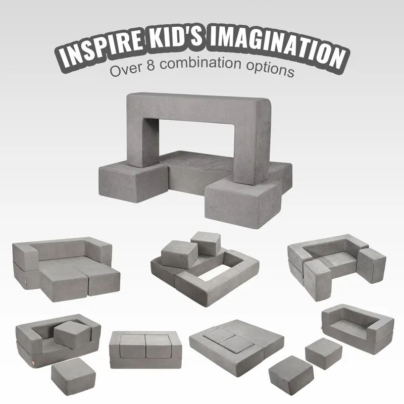 Kids Couch — 4Pcs Modular Kids Play Couch — photo 4