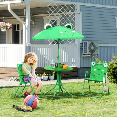 Kids Table and Chair Set β Outdoor Folding Garden Furniture