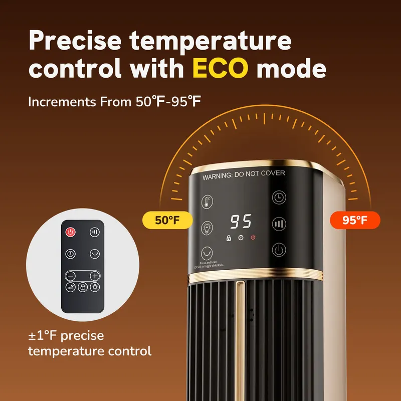 Space Heater — Ceramic Tower Electric Heater for Indoor Use — photo 7