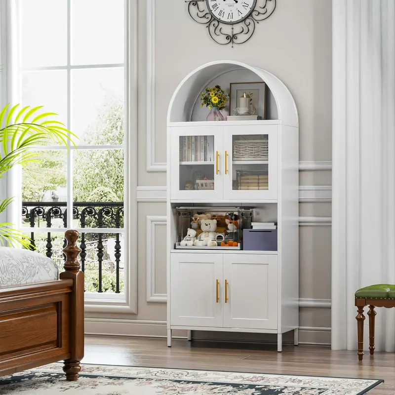 73 in Tall Metal Arched Cabinet β photo 4
