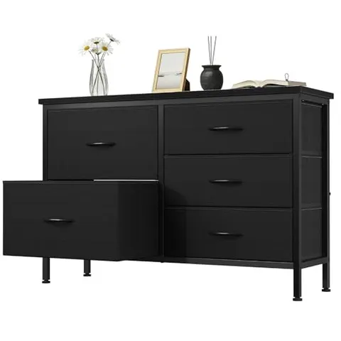 5 Drawer Dresser for Bedroom β Drawers with Wooden Top Metal