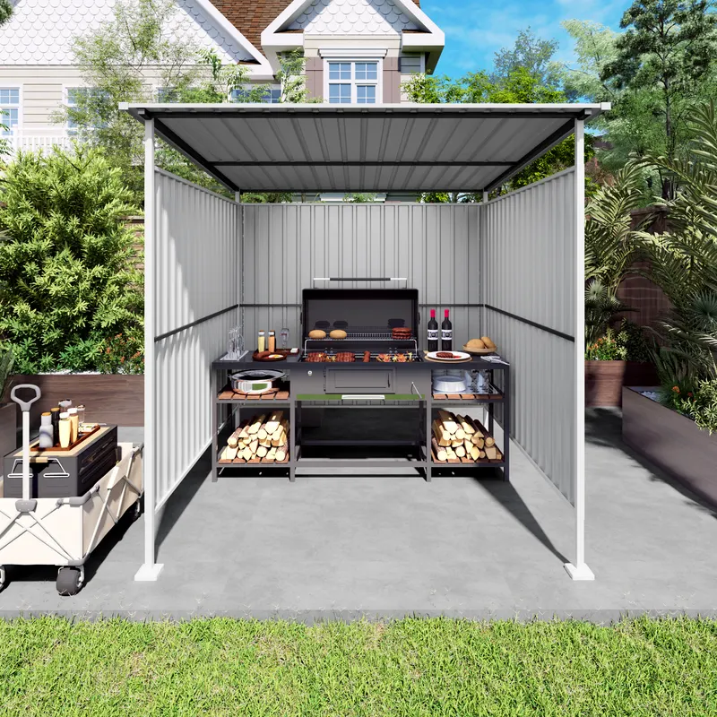 Outdoor Pergola for Patio — Bike Storage Shed — photo 3