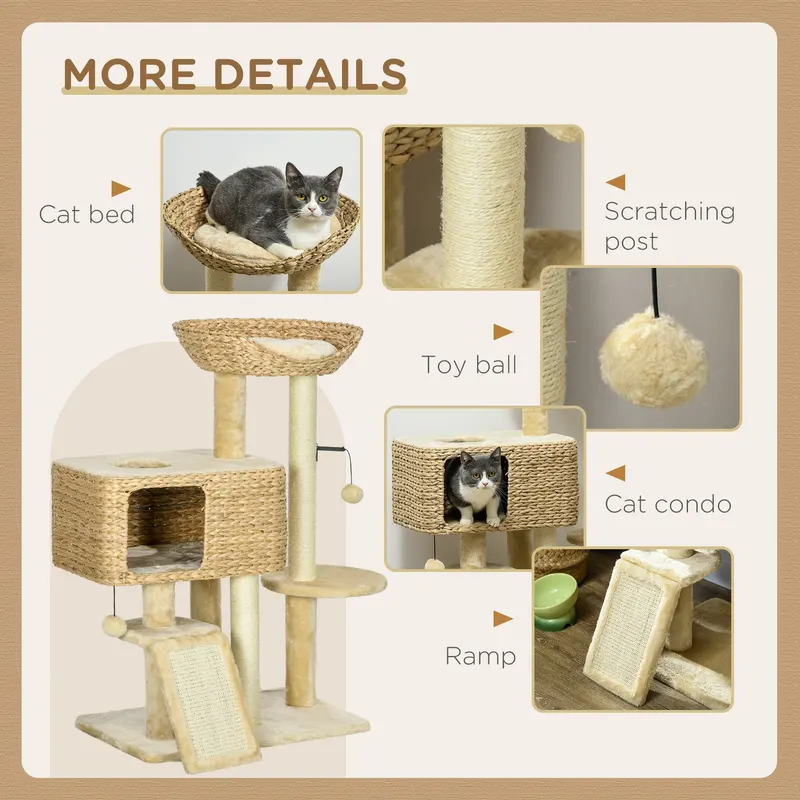 Cat Tree for Indoor Cats w/ Scratching Posts — photo 4