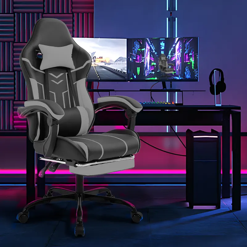 Gaming Chair — Computer Chair Ergonomic Chair with Footrest — photo 4