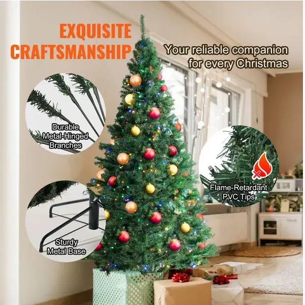 Christmas Tree β 6.5ft Prelit Artificial Xmas Tree β photo 6