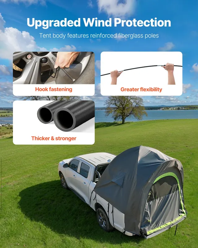 Pickup Truck Tent — Fit 5.0-5.2 Ft Truck Tents for Camping — photo 4