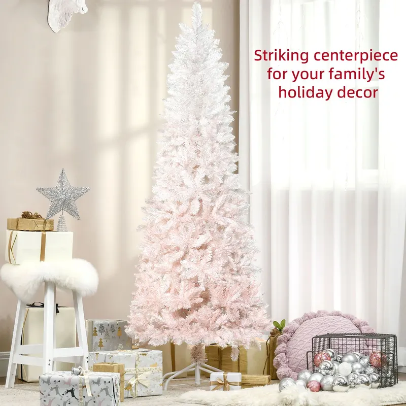 6ft Pencil Artificial Christmas Tree with Pine Realistic — photo 3