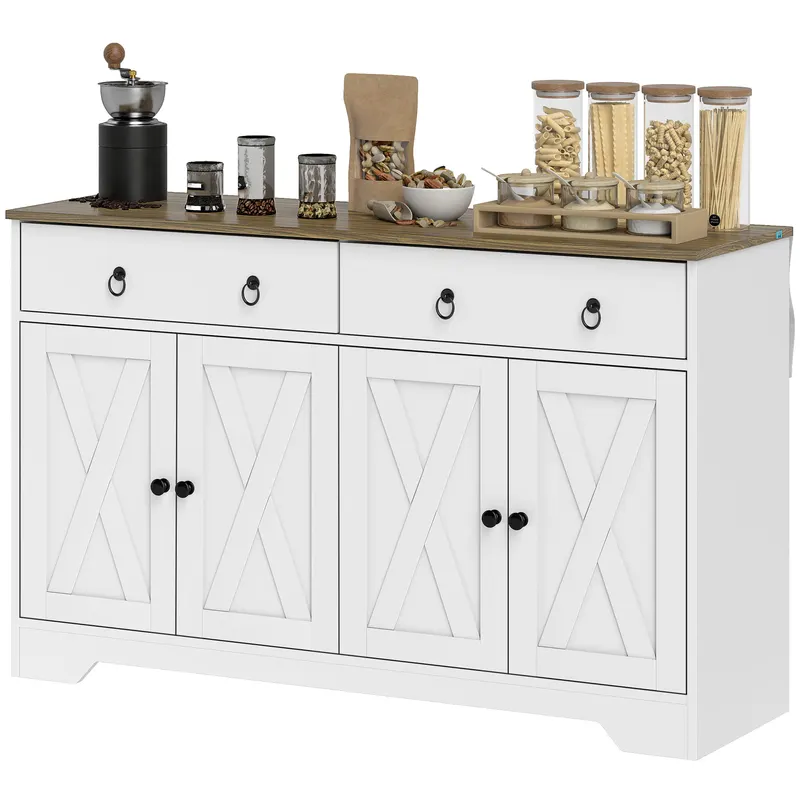Kitchen Storage Sideboard β Farmhouse Buffet Cabinet with Barn