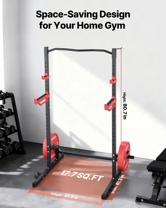 Power Cage Squat Rack — Multifunctional Power Rack Home Gym — photo 5