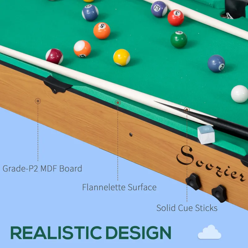38 Mini Pool Table Set Tabletop Billiards Game — photo 8