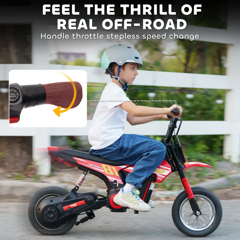 24V Kids Motorcycle — Electric Dirt Bike with 250W Motor — photo 4