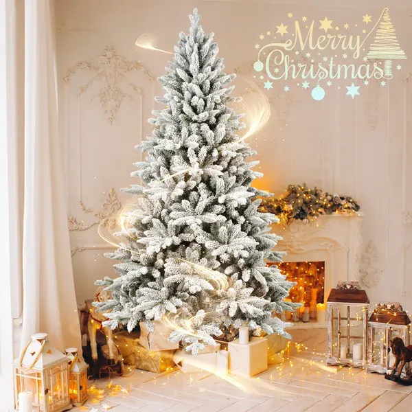 7FT Unlit Christmas Tree β Hinged Artificial Trees 1514 Premium β photo 3