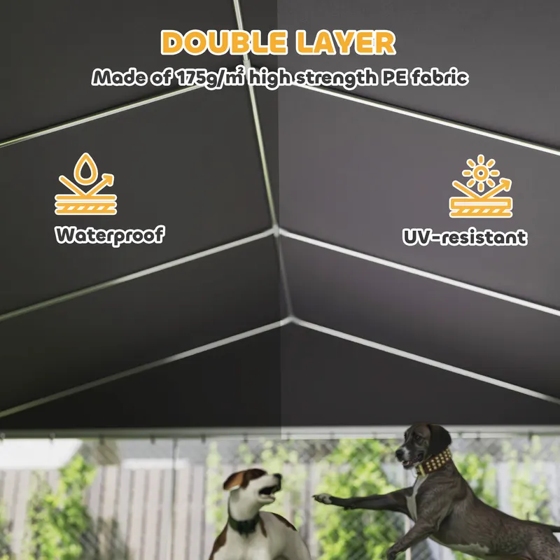 Heavy Duty Outdoor Dog Kennel with Waterproof Roof — photo 3