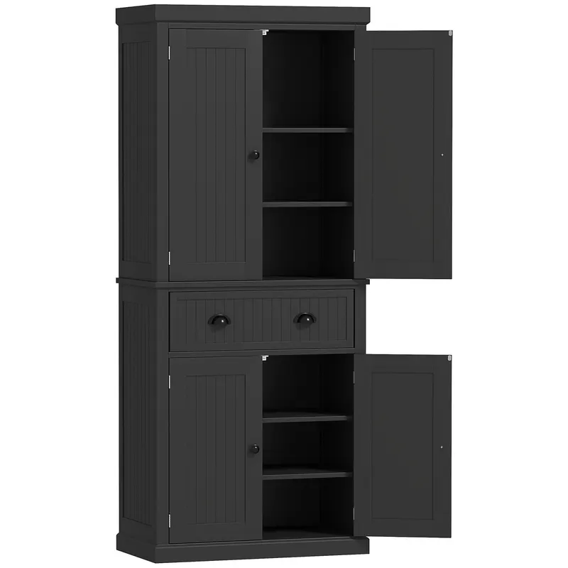 72" Kitchen Pantry Storage Cabinet