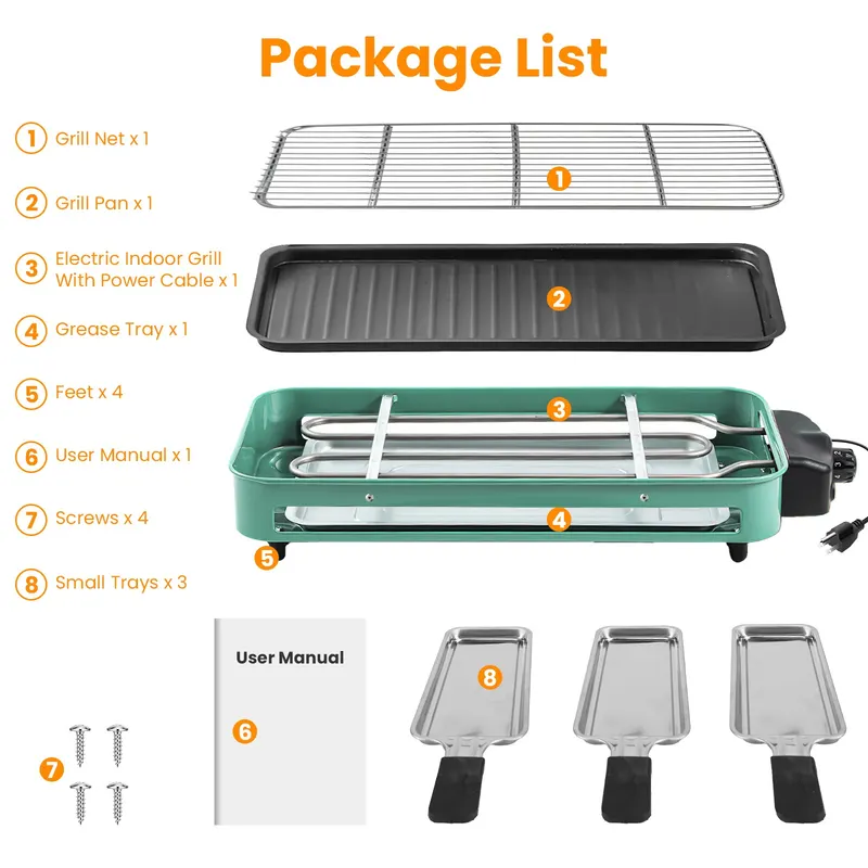 2000W Electric Indoor Grill for Food Preparation Family — photo 8