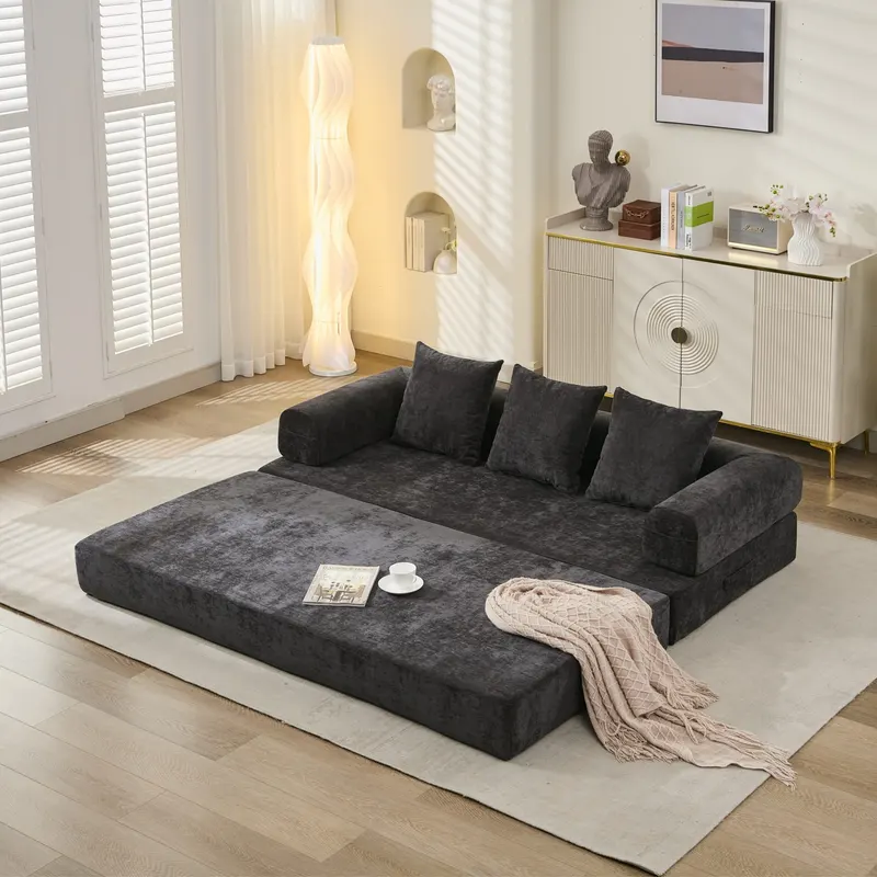 Comfy Convertible Folding Mattress Couch