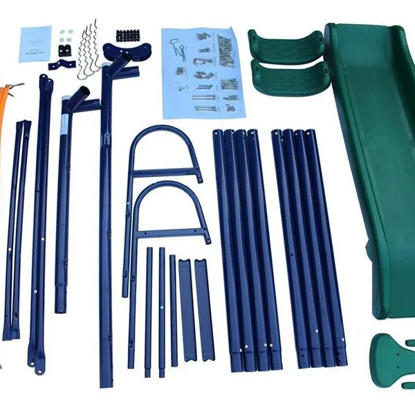 A-frame Metal Swing Set W Slide Blue — photo 4
