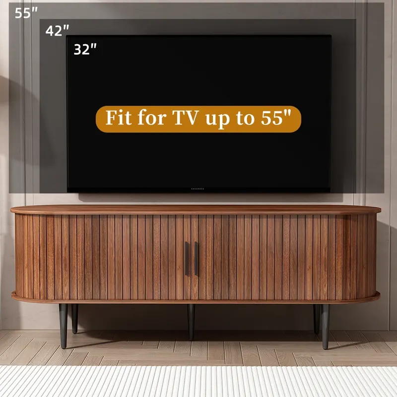TV Stand β 55 Modern TV Console Table with Storage Compartment β photo 2