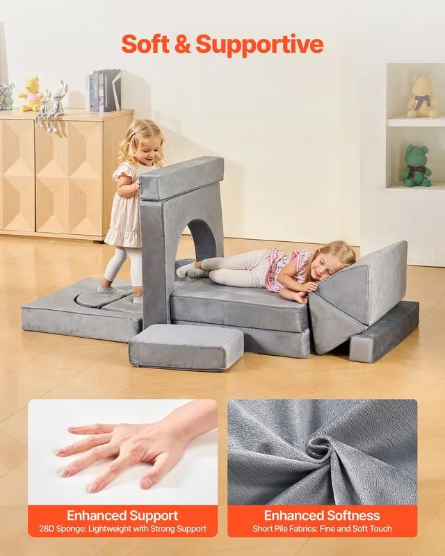 Modular Kids Play Couch β Sectional Toddler Sofa with Armrests β photo 5