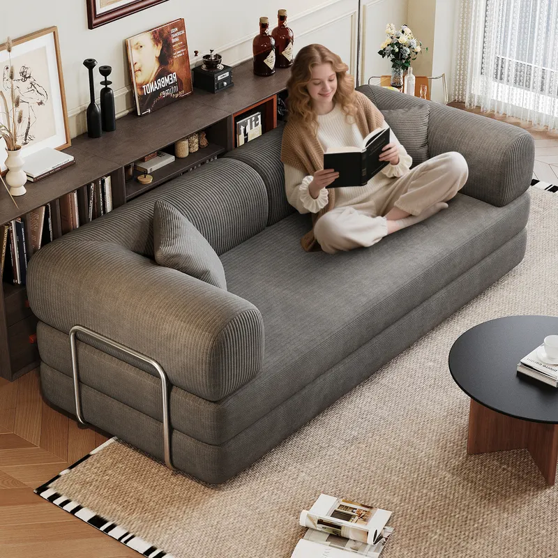 78.8 Compression Sofa β Convertible Floor Sofa Bed-with Pillow β photo 3