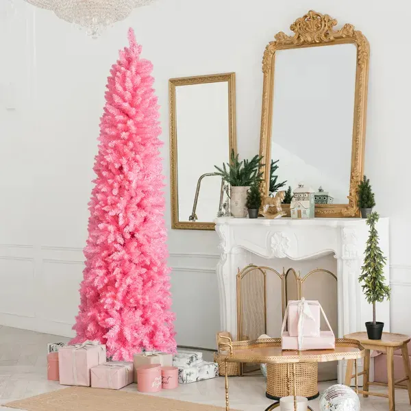 7.5 FT Hinged Christmas Tree β Artificial Pencil Christmas Tree β photo 8