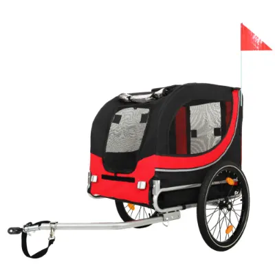Large Folding Bike Trailer for Dogs 120LB Capacity All-terrain β photo 3