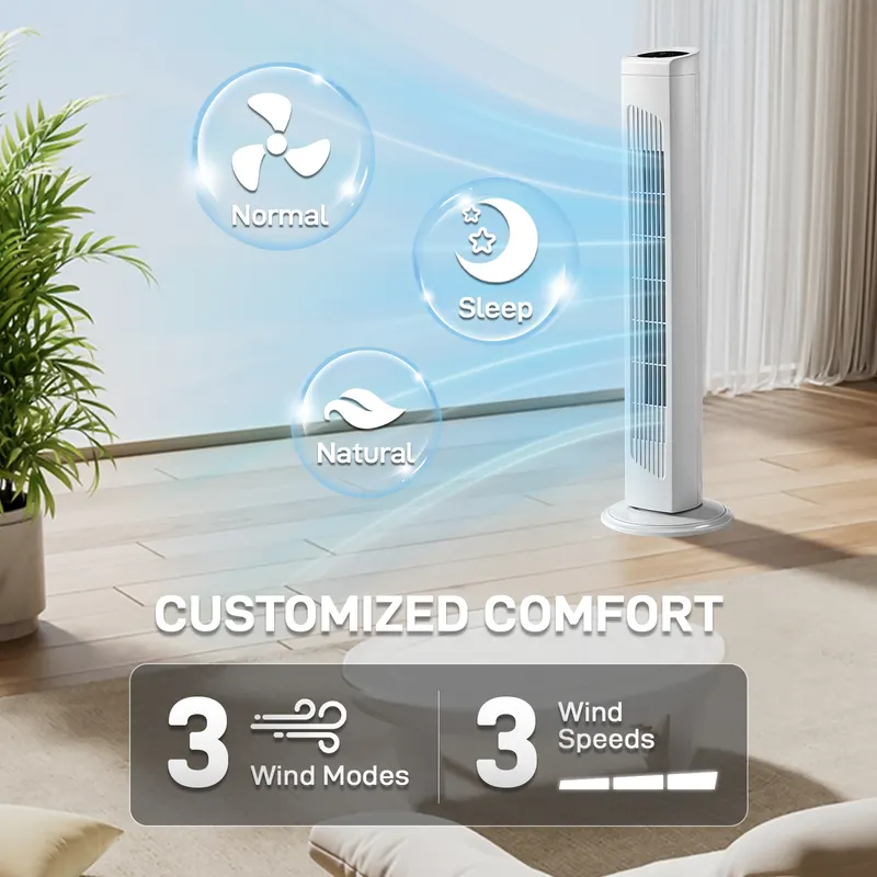 32 Inch Tower Fan with Remote & Touch Control — photo 6