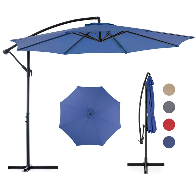 9.8FT Offset Patio Umbrella Hanging Cantilever Umbrella Outdoor — photo 2